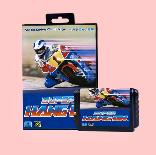 Super Hang On - Sega Mega Drive Japan NTSC-J Reproduction Cartridge + Box (No Manual)