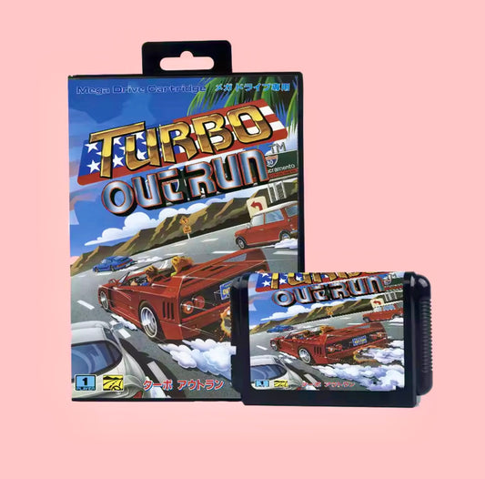 OutRun Turbo - Sega Mega Drive Japan NTSC-J Reproduction Cartridge + Box (No Manual)