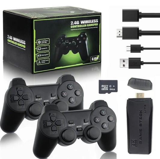 The Game Stick Retro Games Console – 13,453 Classic Games – Plug & Play HDMI Mini Console with 2 Wireless Controllers